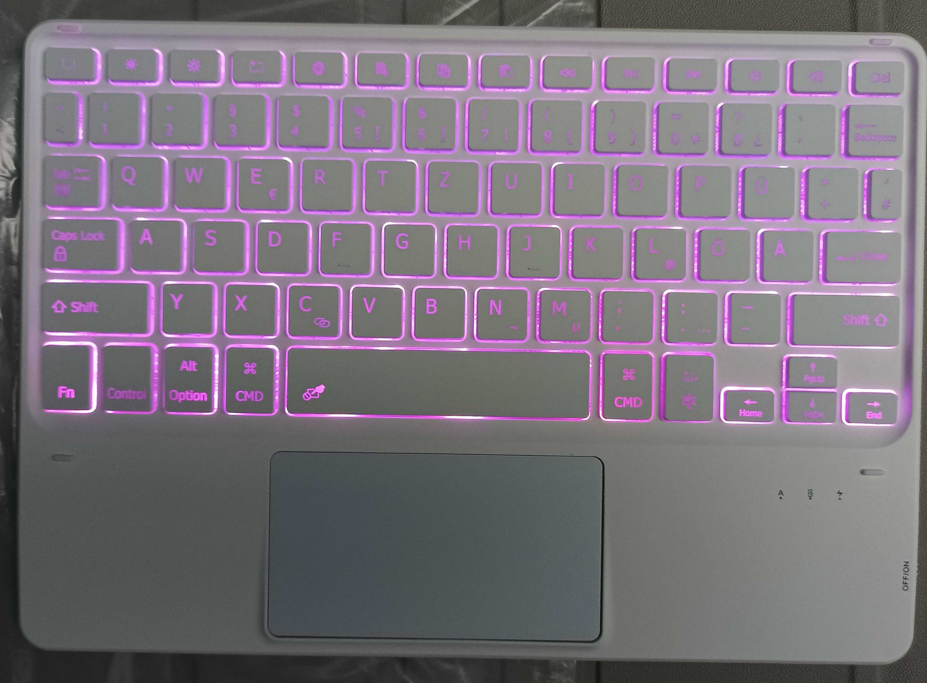 TECLADO Iluminado Com Touchpad Capa Protetora Ipad Pro 11