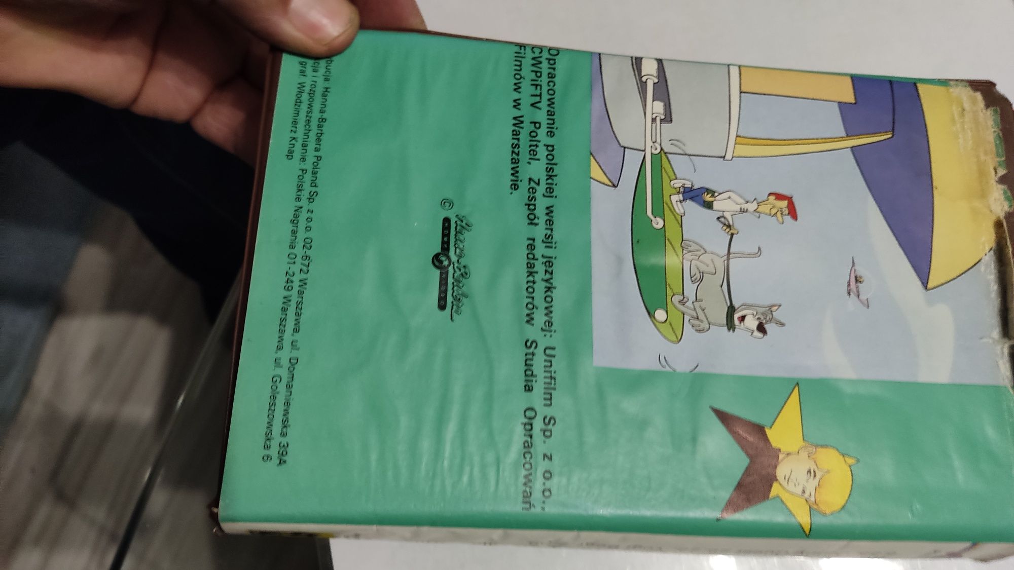 Hanna -Barbera Jetsonowie James Bąk VHS kaseta bajki dla dzieci