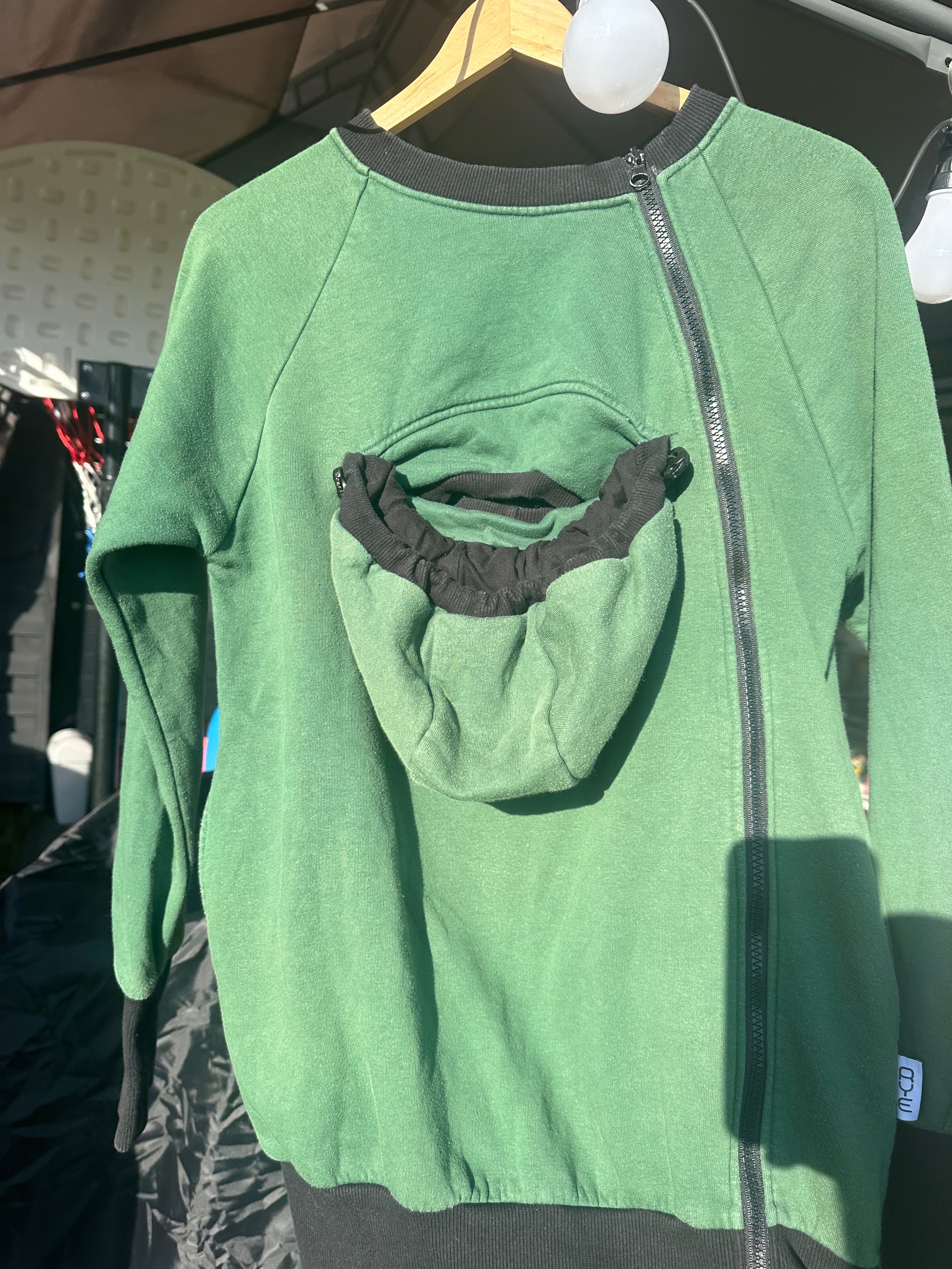 Bluza 4w1 bluza dla dwojga greyse zielona noszenia chuście dziecka