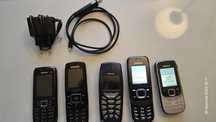 Nokia 2330, 2680, 3510, E51, Samsung SGH-C300 - używane, stan różny
