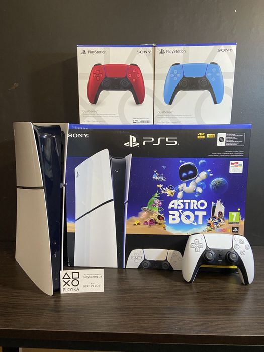 Магазин! Playstation 5 SLIM 1TB (1 или 2 геймпада) +Гарантия +Игры