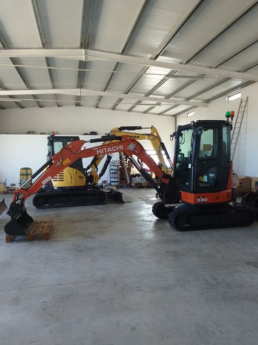 Mini giratória escavadora Hitachi ZX33U, 2022,