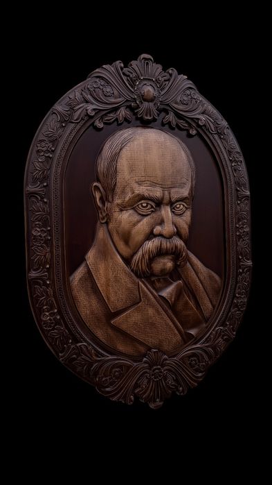 Панно "Тарас Шевченко, Кобзар", дерево преміум
