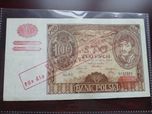 100 Złotych 1934 GG przedruk fałszywy obiegowy znak wodny