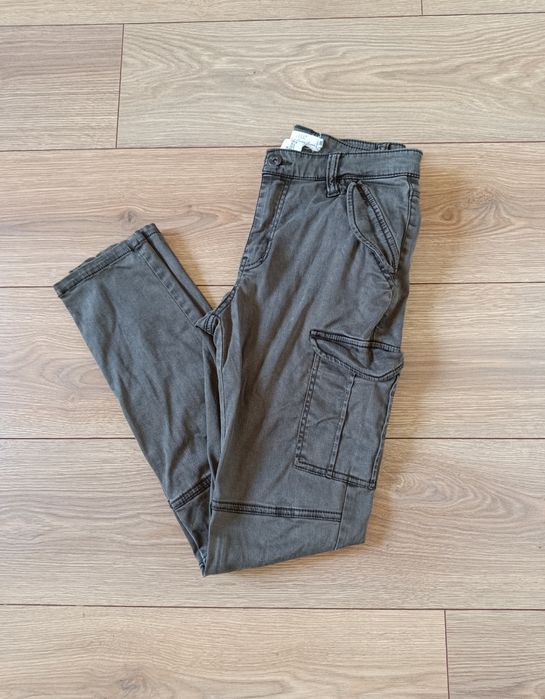 Bojówki damskie spodnie kieszenie H&M 36 S