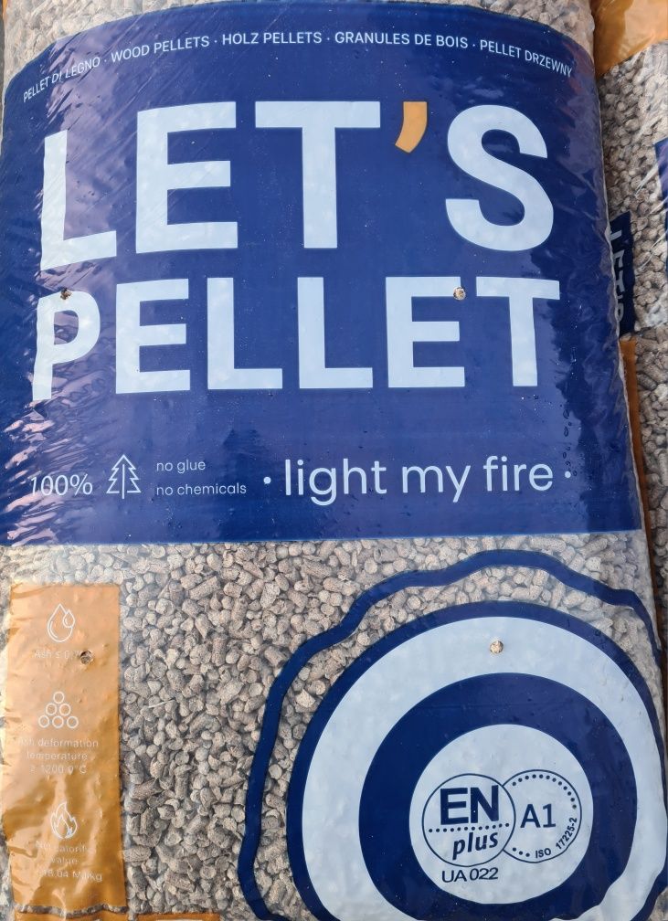 Pellet sosnowy LET'S certyfikowany EN+A1