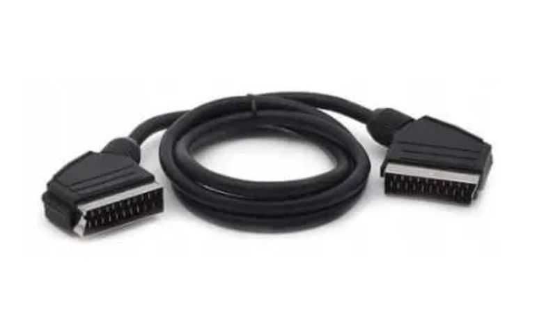 Kabel SCART (Euro) - SCART (Euro), pełny 21 pin, 1m