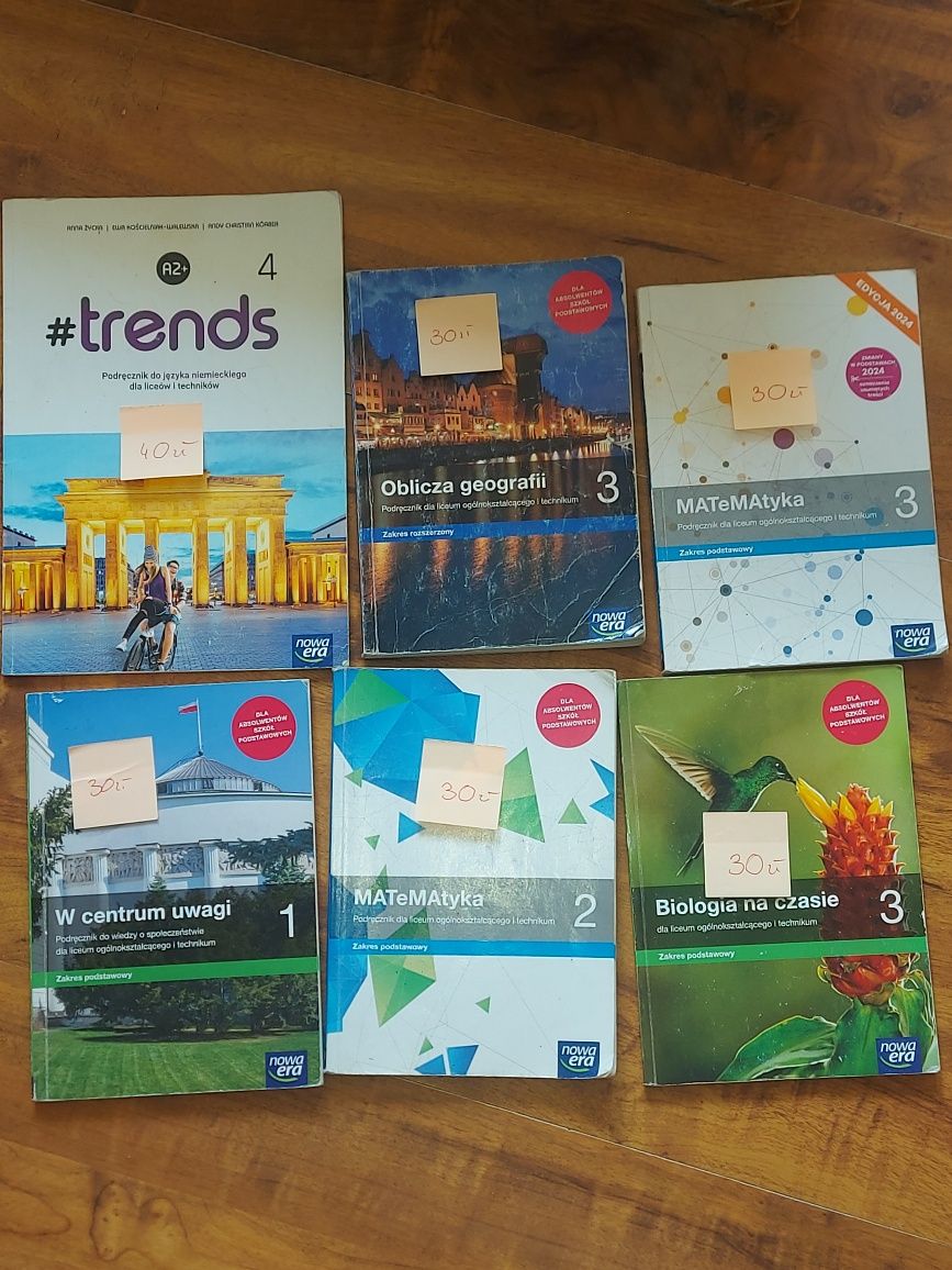 Sprzedam książki do technikum logistyk