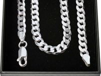 Srebrny męski łańcuszek pancerka 50 cm/szer. 5 mm/13g - srebro pełne