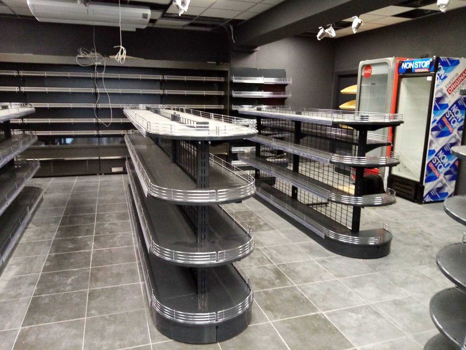 Торговое оборудование, стеллажи, полки купить в магазин, в наличии