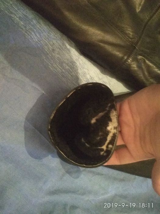 Зимняя мужская кожаная куртка