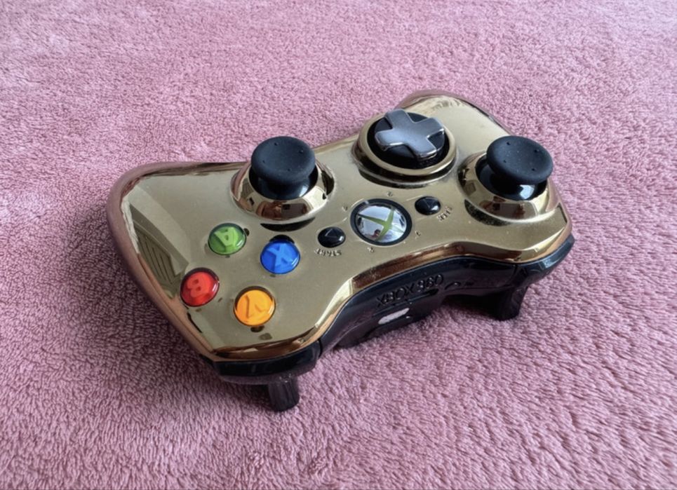 Pad Xbox 360 Unikat Gold Chrome Star Wars Złoty Kontroler Stan bdb