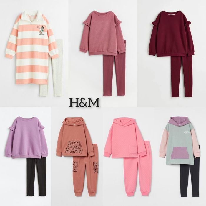 H&M костюм спортивный лосины 110,116,122,128,134,140