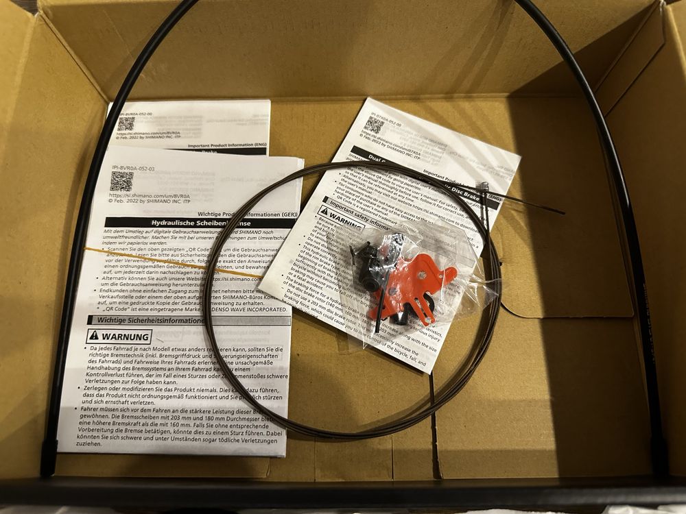 Dźwignia hamulca tarczowego lewa GRX BL RX810 + zacisk BR-RX810 komple