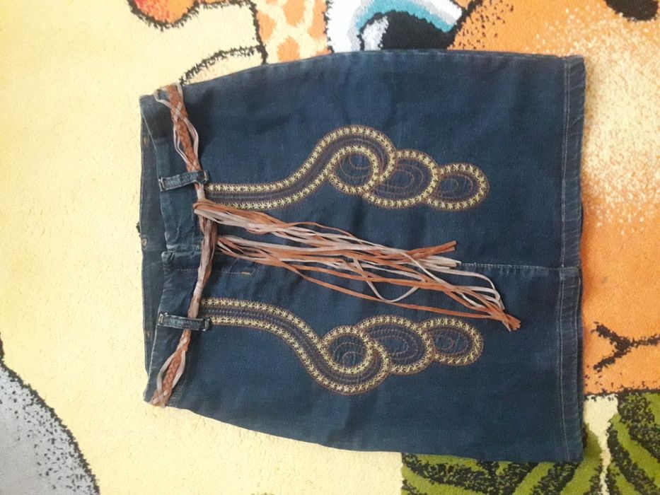 Джинсовая классная юбка