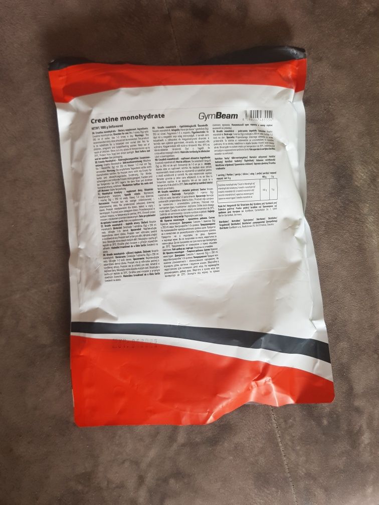 Kreatyna 1kg monohydrat 100% creatyna data przydatności do 08.2025