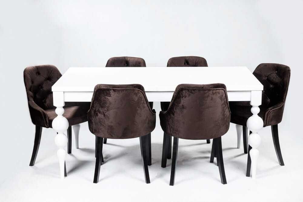 Stół GORDON z  krzesłami Kubełek Pik.  różne kolory , PRODUCENT