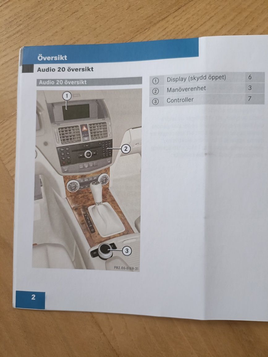 Instrukcja obsługi audio Mercedes W204.