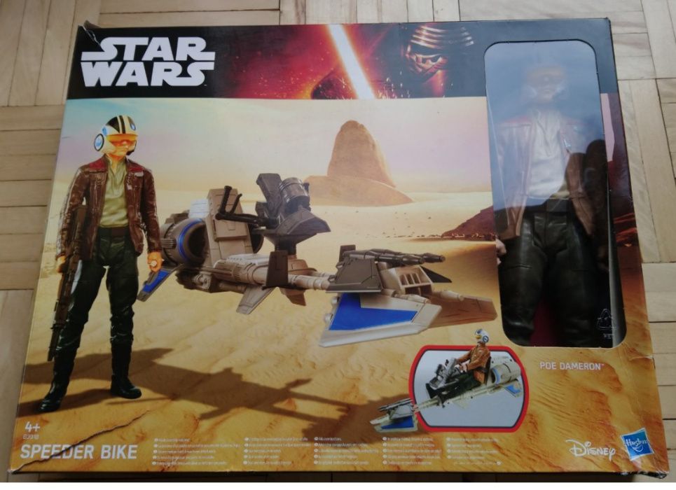 zestaw Star Wars Speeder Bike +Poe Dameron 30cm