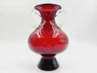 Piękny rubinowy wazon Tarnowiec