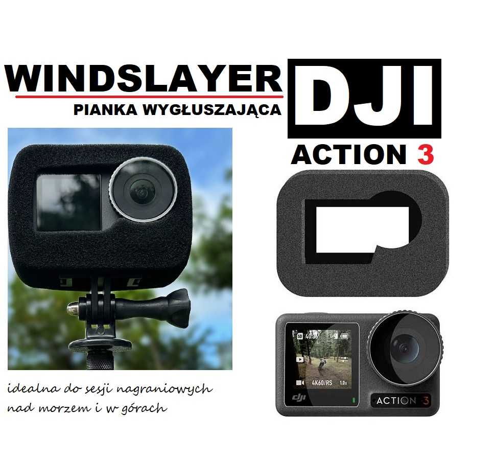 Pianka Gąbka Wygłuszająca / WindSlayer - DJI OSMO ACTION 3