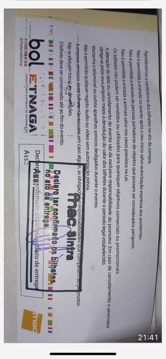 Dois ingressos do show da Ana Castela