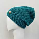 Czapka przejściowa cienka beanie smerf bawełna