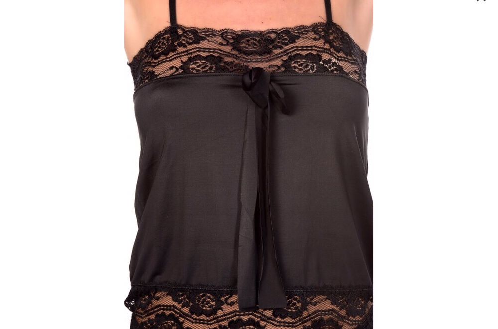 Pijama senhora preto -top e calcao tam.36/38 Novo c/etiqueta