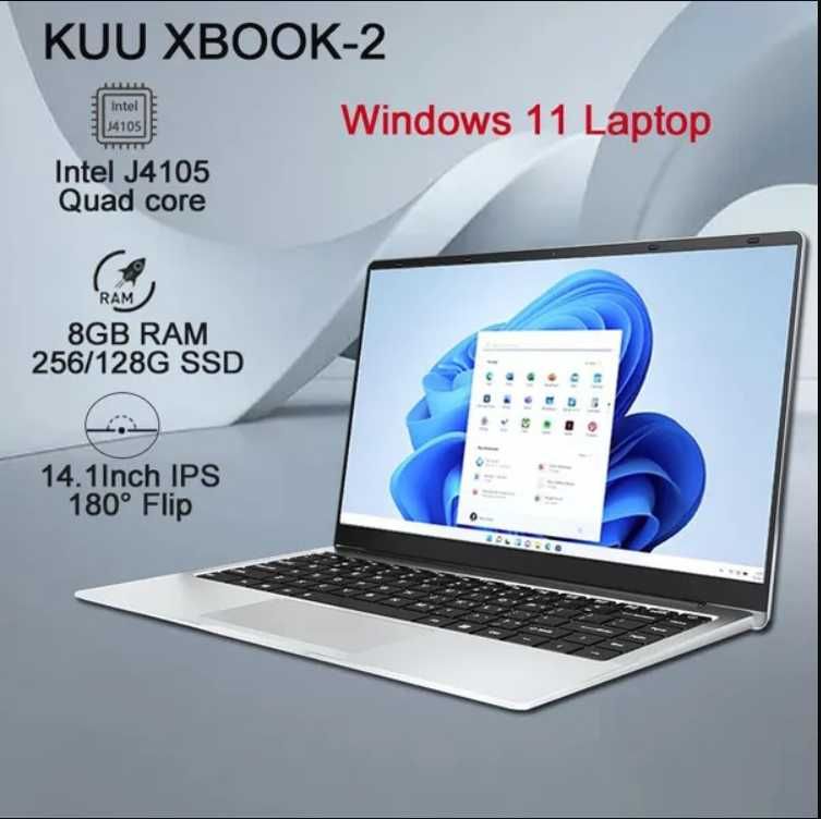 KUU XBOOK-2 14.1 '' FHD Intel J4105  8GB  SSD Ultra  Notebook Compute