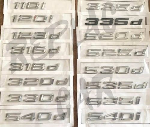 Simbolo letras BMW 118i 123d 320d 335d 420d 520d 530d 525d etc…