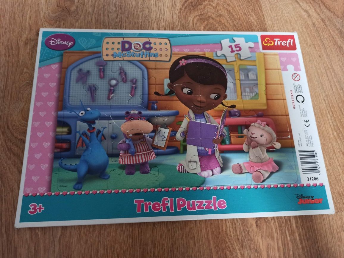 Puzzle ramka Doc McStuffins 3+