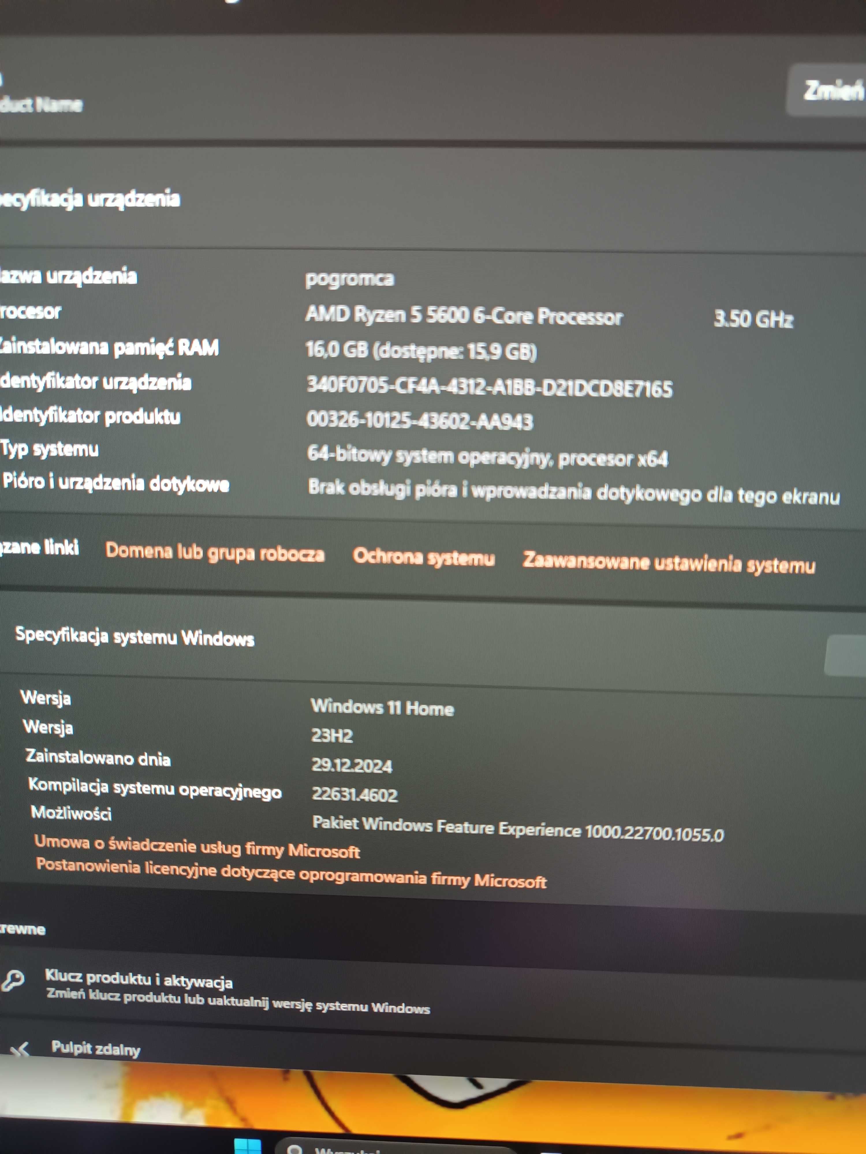 Świetny komputer do pracy i grania RGB+cooler