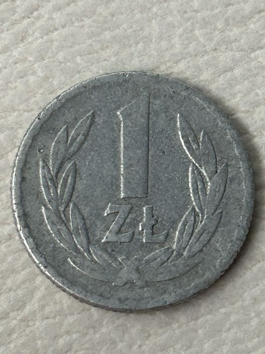Moneta 1 zl z roku 1966 z obiegu