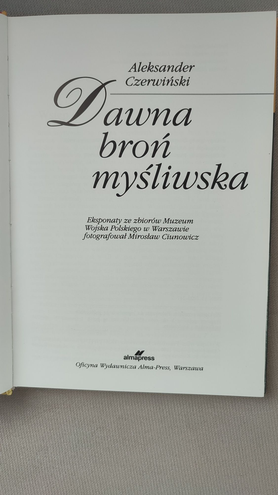 Dawna broń myśliwska - Aleksander Czerwiński
