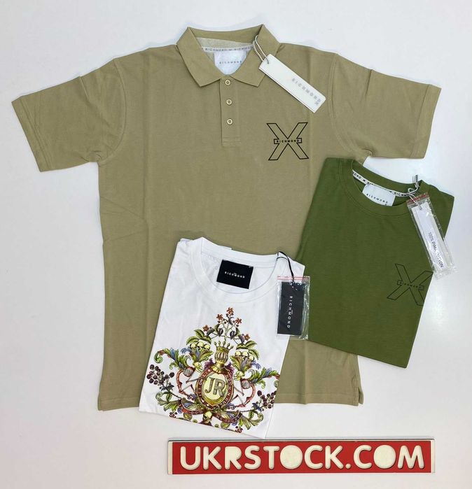 Футболки чоловічі Richmond оптом, сток оптом футболки мужские