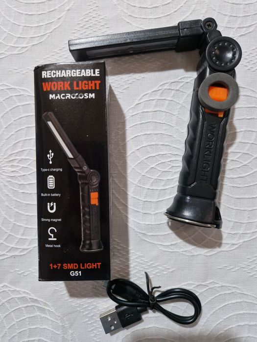 Luz UV Recarregável com LED.  Nova