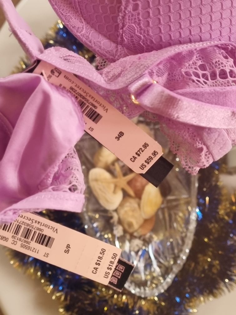Victoria's secret  комплект белья 34С/ С,М