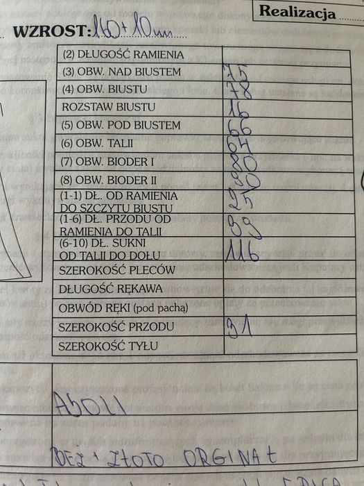 Suknia ślubna beż + złoto