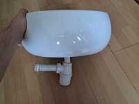 Umywalka nablatowa łazienkowa ceramiczna okrągła śr. 33/38cm