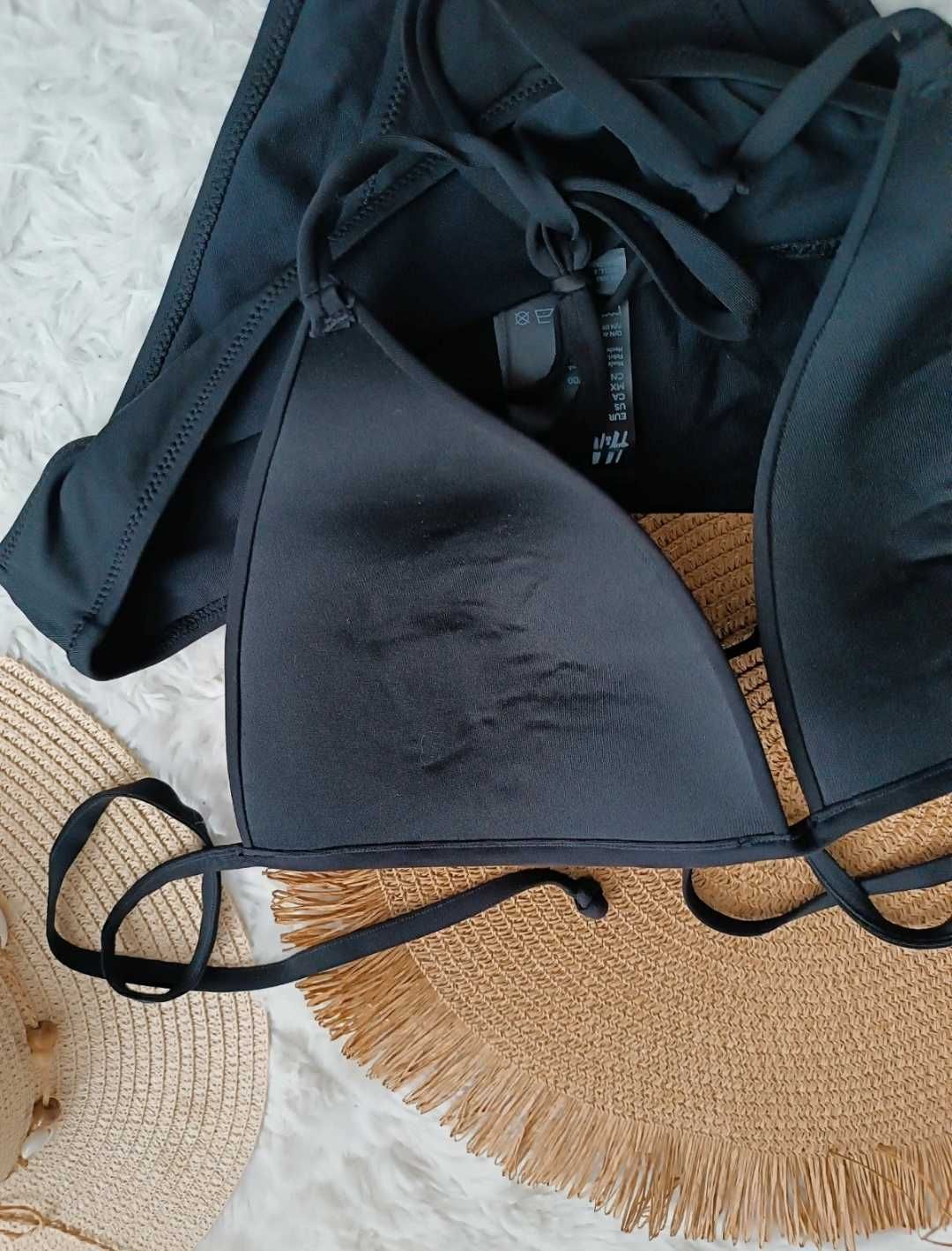 H&M czarny strój kąpielowy dwuczęściowy damski bikini L