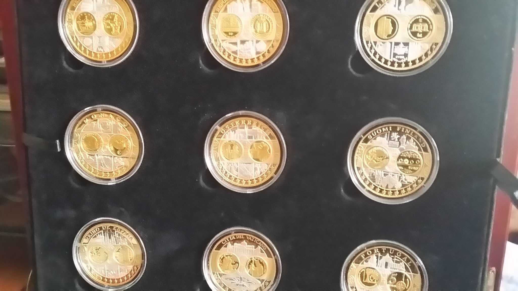 Monety, numizmaty WspólnaWalutaEuro,  srebro Ag999, zestawy po 20 szt.