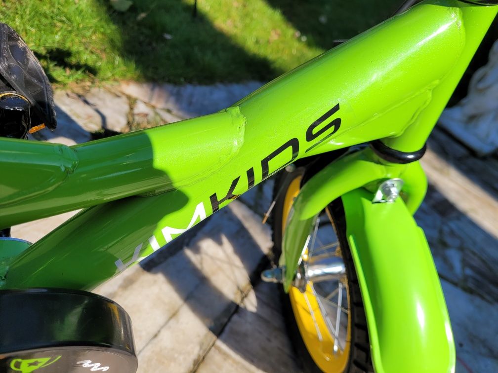 Nowy 35% taniej rowerek rower dziecięcy KimKids 12' z kółkami bocznymi