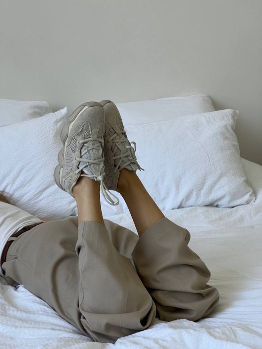 Кросівки жіночі чоловічі Adidas Yeezy 500 Beige 36-45