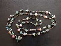 Бусы ожерелье из натурального камня, моховой агат