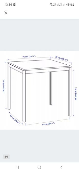 Ikea Melltorp stół