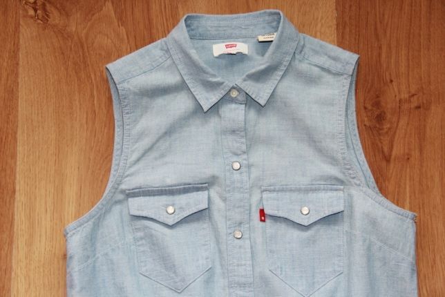 Levis levi's sukienka koszula xs 34 s 36 jeansowa jeans kurtka bluzka