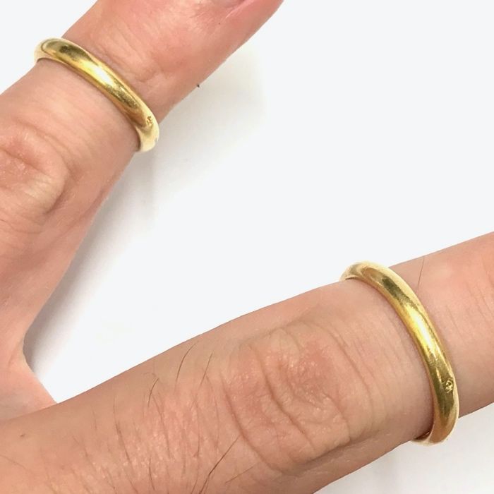Złote OBRĄCZKI do ŚLUBU obrączki ŚLUBNE 18K r11/21