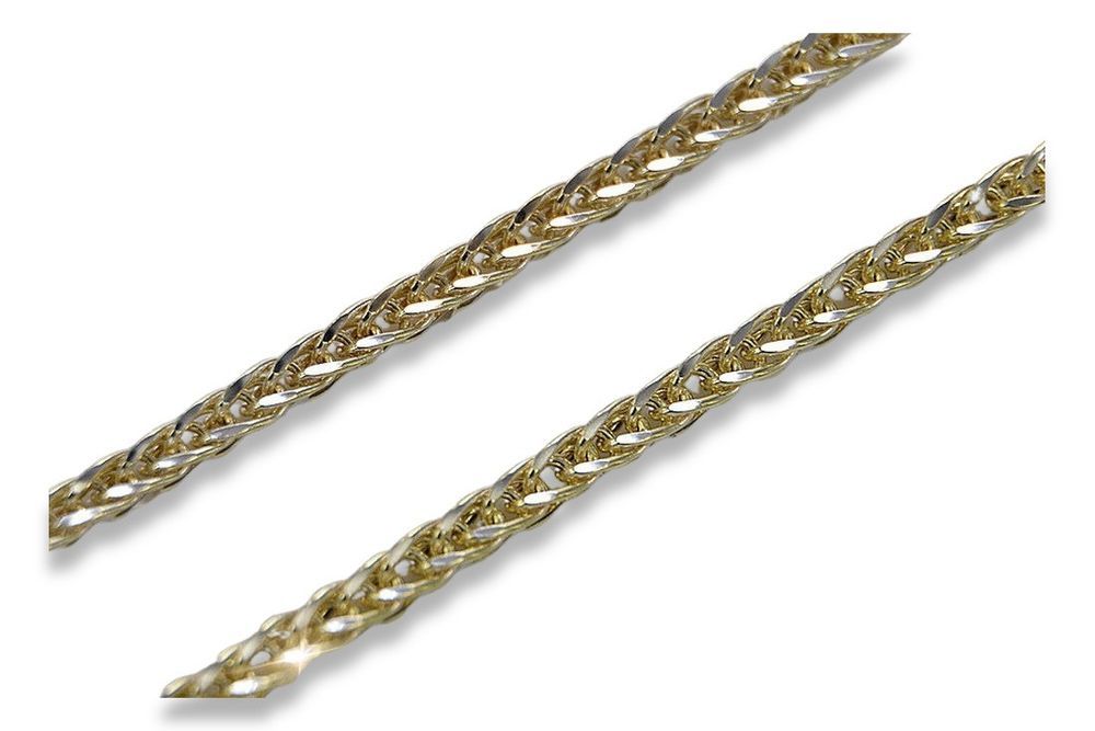Złoty łańcuszek 14k żółte złoto włoski Lisi ogon cc035y 60cm 1,75mm G