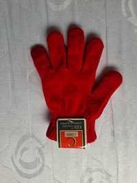 NOWE czerwone rękawiczki damskie
