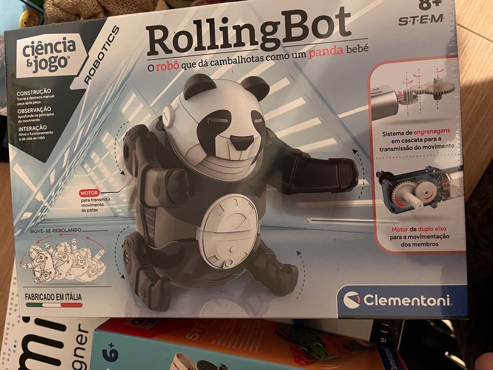 Jogo Rolling Bot Panda - Clementoni - novo
